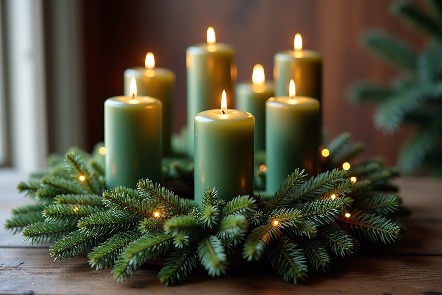 Die 8 schönsten Adventskränze mit grünen Kerzen