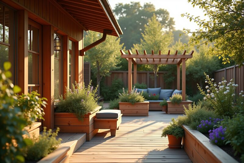 Garten gestalten mit Holz: Inspirationen