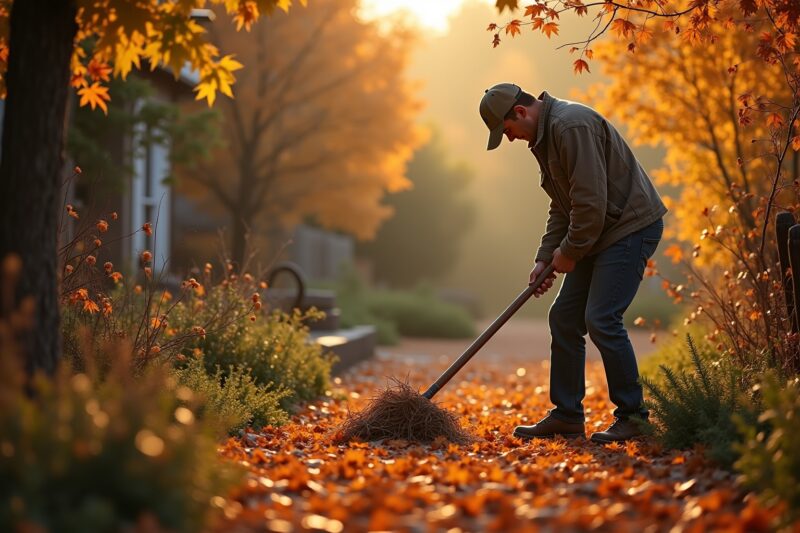 Pflege der Gärten im Herbst