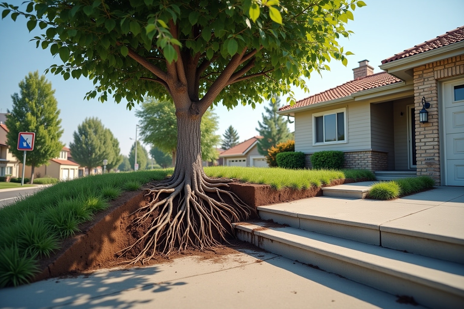 Grundstück Baumwurzel Schäden vermeiden