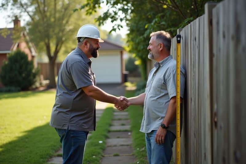 Grundstück Einfriedung mit Nachbarzustimmung