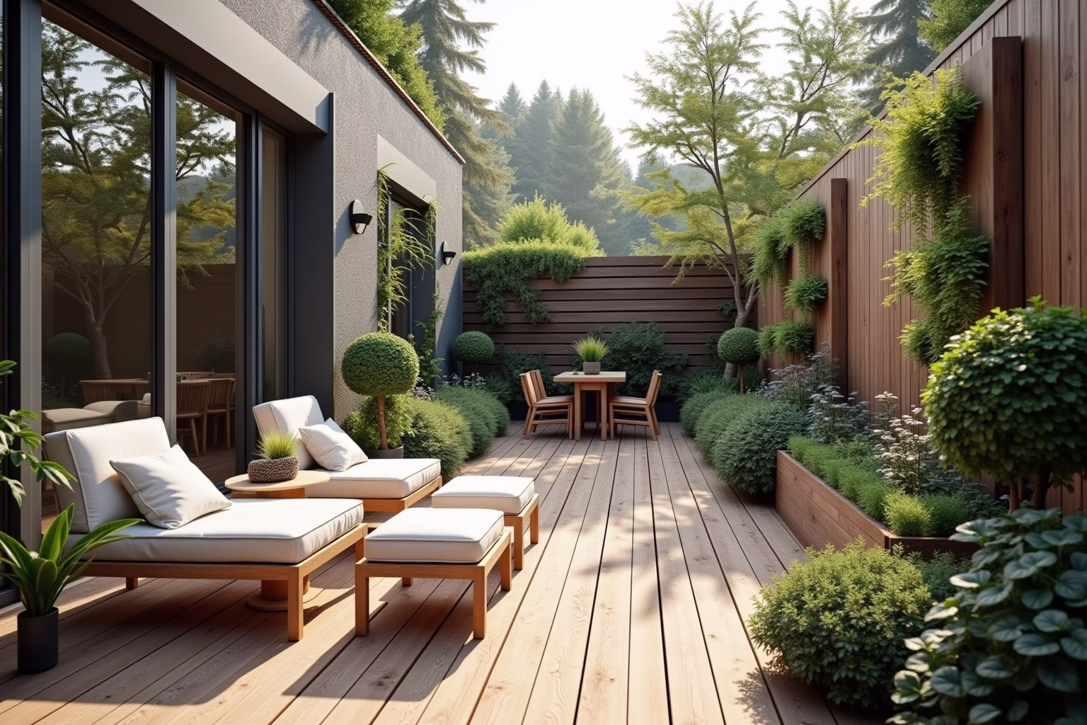 8 Tipps, wie du einen schmalen kleinen Garten gestalten kannst