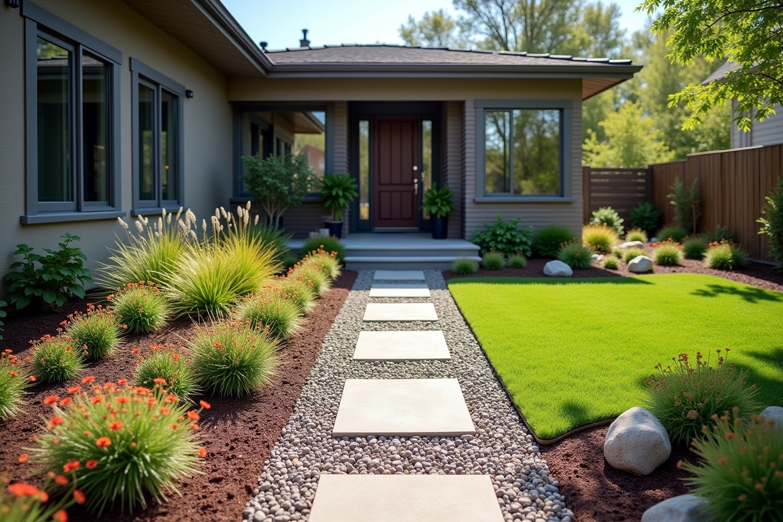 Vorgarten gestalten ohne Rasen: Ideen & Tipps